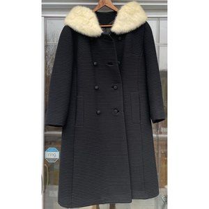 Mid-Century Modern Forstmann Ladies Coat Vintage Fashion Designer Clothing